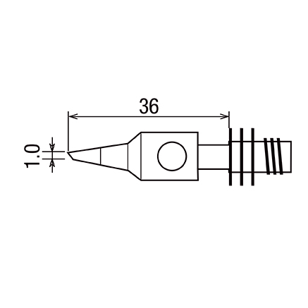 goot GP-101T-1C жало для газового паяльника