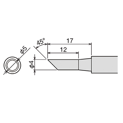 Сменное жало (d6.5х26мм) GOOT PX-60RT-4C