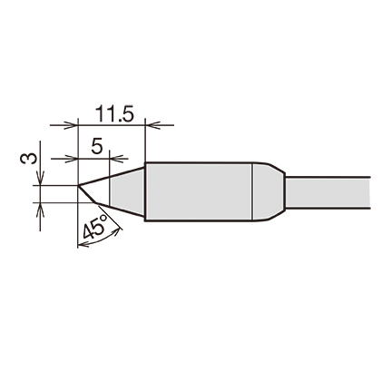 Сменное жало-нагреватель (GOOT RX-85HRT-3BC 24V