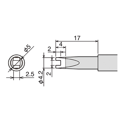 Сменное жало (d6.5х26мм) GOOT PX-60RT-RT