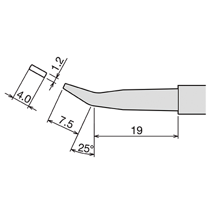 Сменное жало (d6.5х26мм) GOOT PX-60RT-H