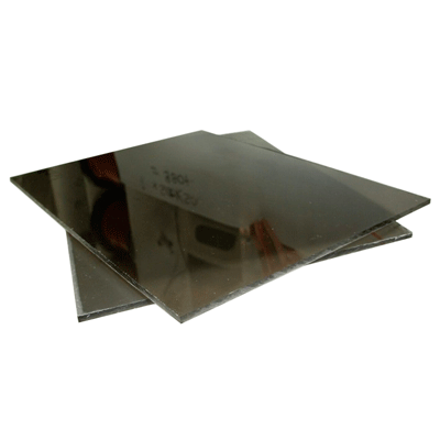 Монолитный поликарбонат (серая бронза) 5 х 400 х 600 мм