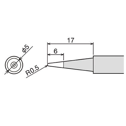 Сменное жало (d6.5х26мм) GOOT PX-60RT-B