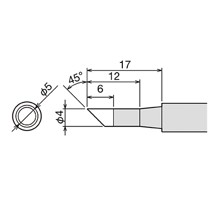 Сменное жало (d6.5х26мм) GOOT PX-60RT-4CR