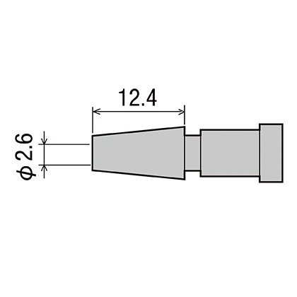 goot GS-158N, а/с носик к отсосу GS-158