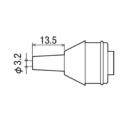 goot GS-100N, носик к отсосу GS-100/104