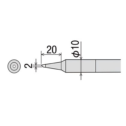 Сменное жало GOOT (d10х215мм) PX-40RT-2C