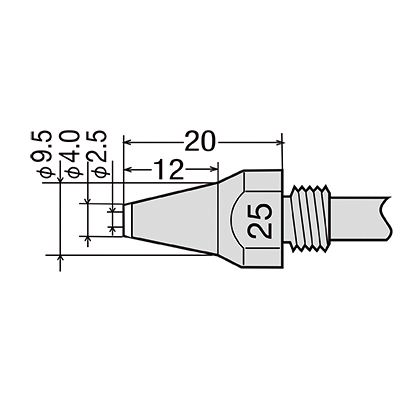 Сменный носик GOOT TP-100N-25 <TP-200>