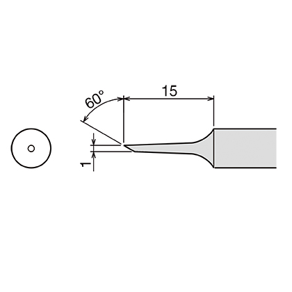 Сменное жало (d6.5х26мм) GOOT PX-60RT-1C