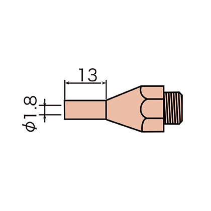 Сменный носик GOOT HB-80N-SB (D=1.8mm) для термоклеевого пистолета HB-80
