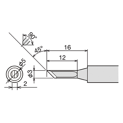 Сменное жало (d6.5х26мм) GOOT PX-60RT-3K