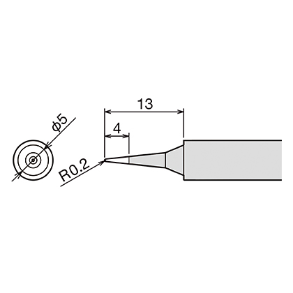 Сменное жало (d6.5х26мм) GOOT PX-60RT-SI