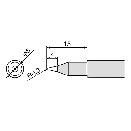 Сменное жало (d6.5х26мм) GOOT PX-60RT-S4