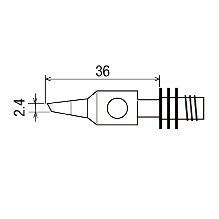 goot GP-101T-2.4C жало для газового паяльника