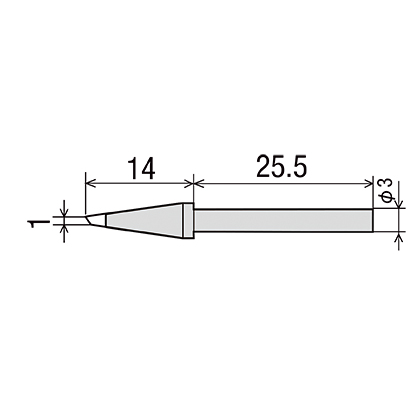 Сменное жало CS-20/30RT-SBC для паяльника CS21/31(d3х40мм)