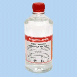 Флюс паяльный ПК - хлорид цинка 40% бутылка ПЭТ-1,0л. 1,25 кг)