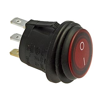 SB040-12V RED IP65 on-off ф20.2mm