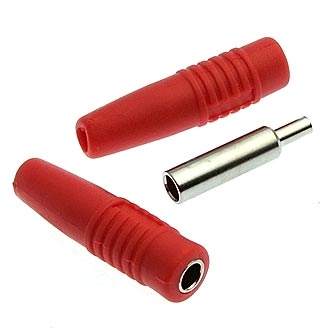Z041 4mm Cable jack RED