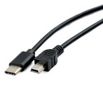 USB2.0 miniB(m)-USB Type-C(m)B1m