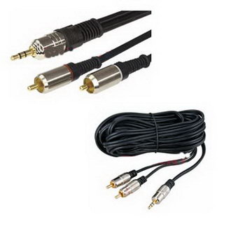 Stereo 3,5 mm - 2 RCA GM 3m