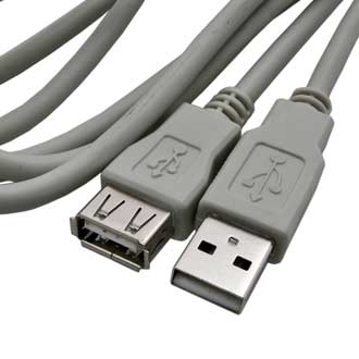 USB2.0 A(m)-USB A(f) G 5m