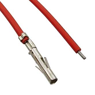 MFA-F 6,35 mm AWG18 0,3m red