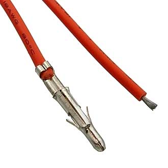 MFA-M 6,35 mm AWG18 0,3m red