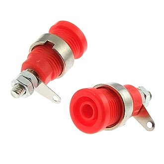 ZP012 4mm Panel-mount Socket,RED
