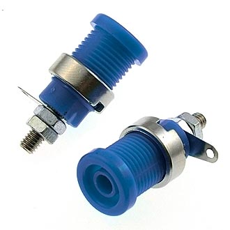 ZP012 4mm Panel-mount Socket,BLUE