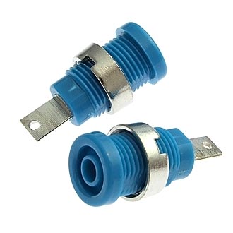 ZP013 4mm Panel-mount Socket,BLUE