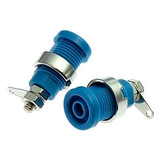 ZP016 4mm Panel-mount Socket,BLUE