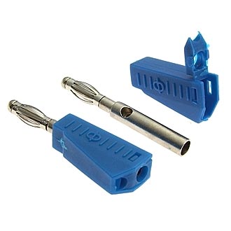 ZP-040 4mm Stackable Plug BLUE