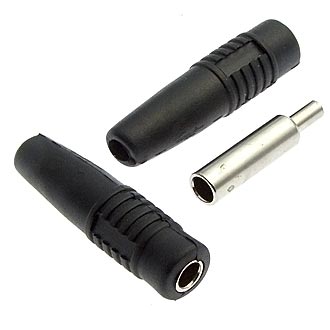 ZP-041 4mm Cable Socket BLACK