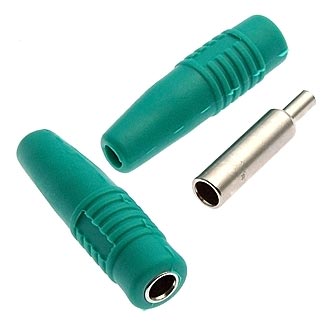 ZP-041 4mm Cable Socket  GREEN