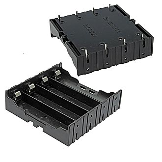Battery Holder for Li-ion 4X18650
