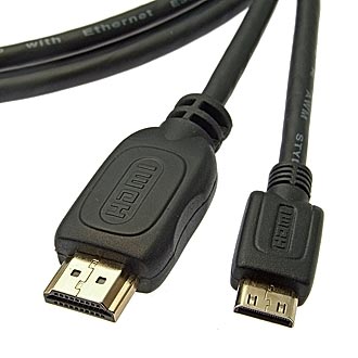Mini-HDMI to HDMI 1.4v OFC 1m