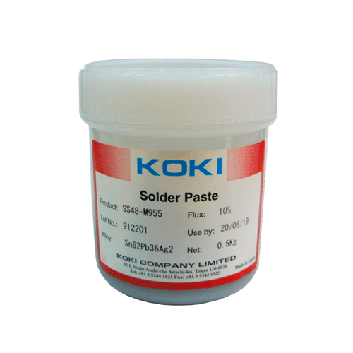 Безотмывочная паяльная паста  KOKI SS48-M955 500 г