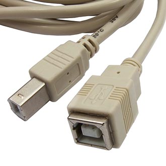 USB-B M USB-B F 3m