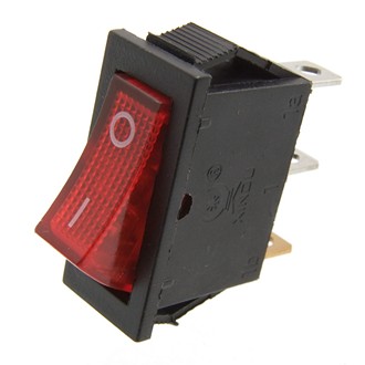 KCD3-101/N on-off red 15A/250V