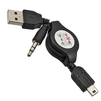 USB TO Mini USB/DC3.5
