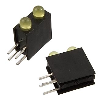 3mm*2  1.5-5v 4 Lm  yellow  15