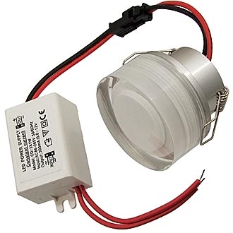 1*1W 220v 80Lm 3200K D45X20H