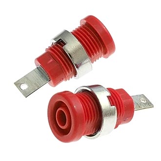 ZP013 4mm Panel-mount Socket,RED